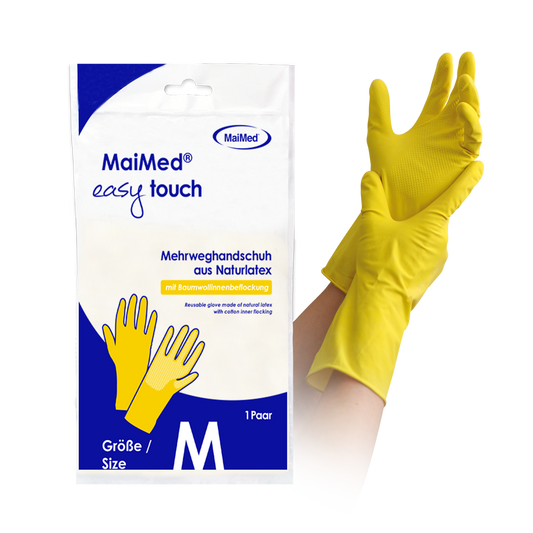 MaiMed household gloves easy touch, yellow