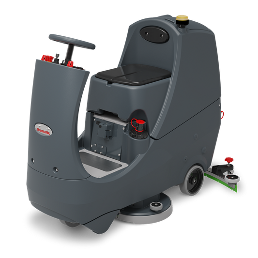 Numatic ride-on scrubber dryer CRL8072T incl. integrated charger and TenTec brushes | Pack (1 piece)