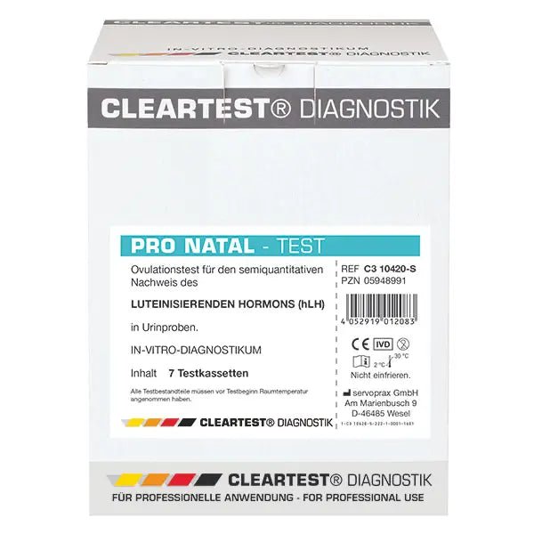 Cleartest Pro Natal, Pack: 7 pieces | Pack (7 tests)
