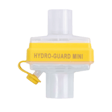 Hydrophobic bacterial filter for resuscitation bags and devices