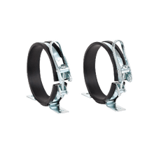 Pair of bottle clamps for a 2.0-liter O2 cylinder