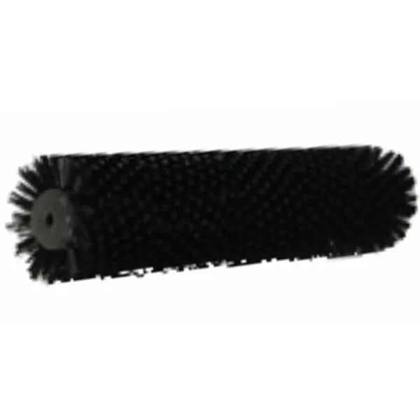 The Arcora Aniko 350 Duo Brush Replacement Brush Extra Hard, Black (1 piece) from Arcora International GmbH is a black cylindrical replacement brush head with extra hard bristles and a central mounting hole on a white base.