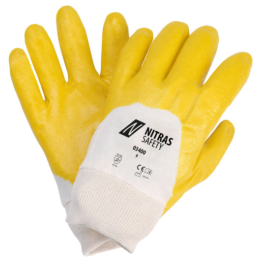 NITRAS nitrile gloves, natural color / yellow