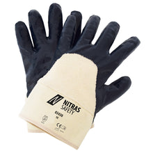 NITRAS nitrile gloves, natural color / blue