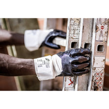 NITRAS nitrile gloves, natural color / blue