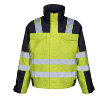 MASCOT® Genova winter jacket, hi-vis yellow/navy