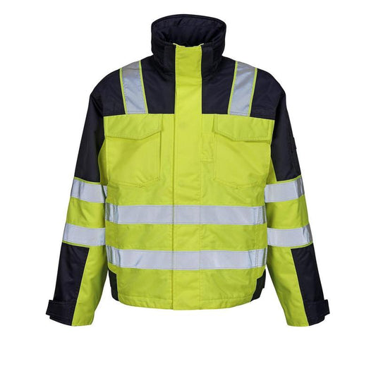 MASCOT® Genova winter jacket, hi-vis yellow/navy
