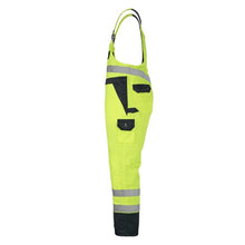 MASCOT® Wels dungarees, hi-vis yellow/navy