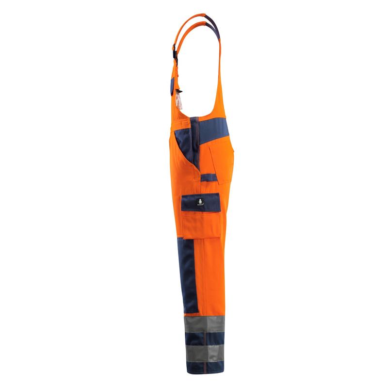 MASCOT® Barras dungarees, hi-vis orange/navy