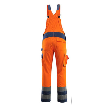 MASCOT® Barras dungarees, hi-vis orange/navy