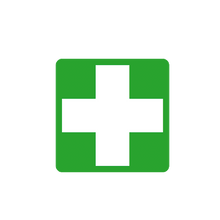 Single pictogram, 33 x 33 mm, First Aid Cross