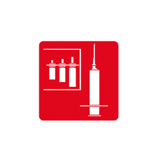 Single pictogram, 33 x 33 mm, injection-molded