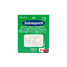 Salvequick Wound Cleansing Wipes: Box of 20, Carton of 20
