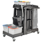 Numatic cleaning trolley EcoMatic EM5 A including universal press set SRK16 and 4 x 5 liter buckets Pack (1 piece)