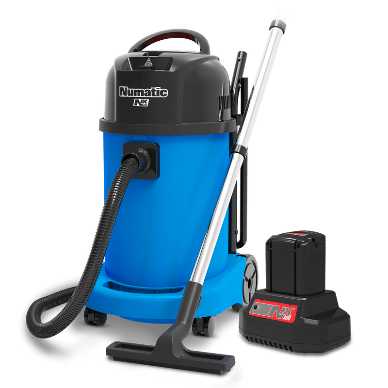 Numatic battery-powered wet and dry vacuum cleaner WBV470NX/1, blue, accessory set A11/85 | Pack (1 piece)