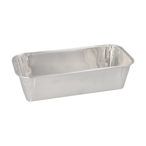 The Starpak 5 loaf pan set includes five rectangular aluminum loaf pans (1.09 l, 6 cm x 10.2 cm x 23 cm) with rounded corners and flared sides, ideal for perfect baking results.