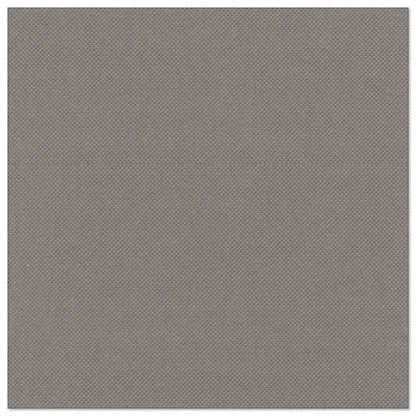 The square, light gray textured napkin from the ROYAL collection of PAPSTAR GmbH (20 napkins, 1/4-fold, 40 x 40 cm) features a fine weave pattern and clean edges, ensuring a consistent, uniform appearance.