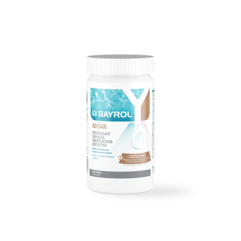 BAYROL Adisan Edge Cleaner 1 kg Highly effective granulate for cleaning pools | Can (1 kg) 