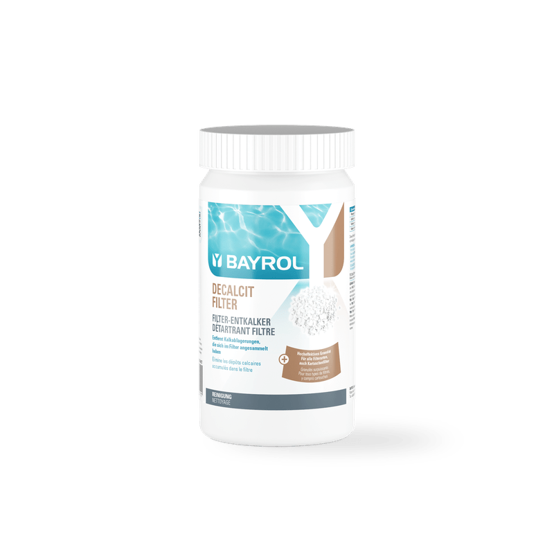 BAYROL Decalcit Filter 1 kg Highly effective granulate for quick descaling | Can (1 kg) 
