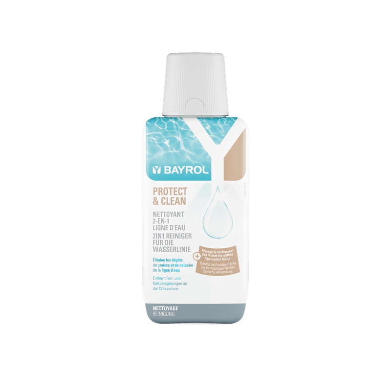 BAYROL Protect & Clean 350 ml waterline during the season, completely without hydrochloric acid | Bottle (350 ml) 