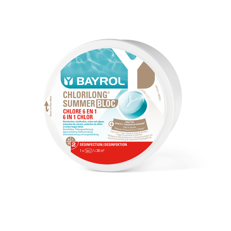 BAYROL Chlorilong Summer Bloc 0.5 kg 6in1 pool care for crystal clear water