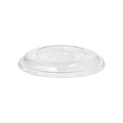 The Starpak 50 dome lid, R-PET round Ø 15.5 cm · 2.5 cm clear, is a transparent, round lid made of recycled PET – ideal for sustainable packaging and fits matching containers. Package contains 50 pieces in shrink wrap.