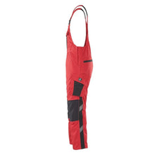 MASCOT® Leipzig dungarees, red/black