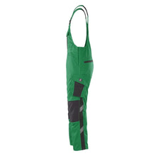MASCOT® Leipzig dungarees, green/black