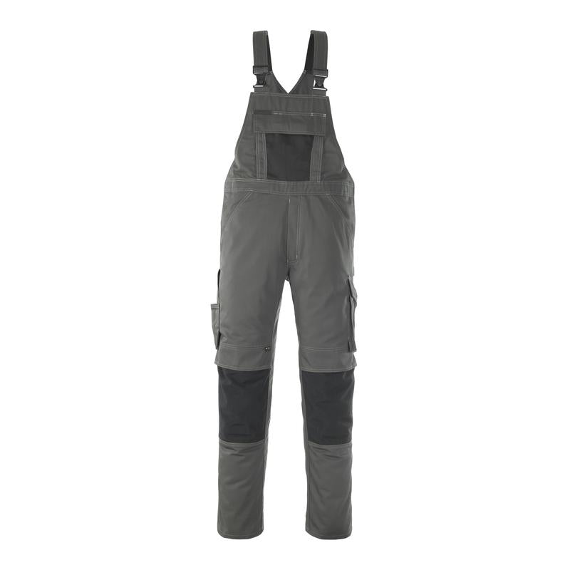 MASCOT® Leipzig dungarees, dark anthracite/black