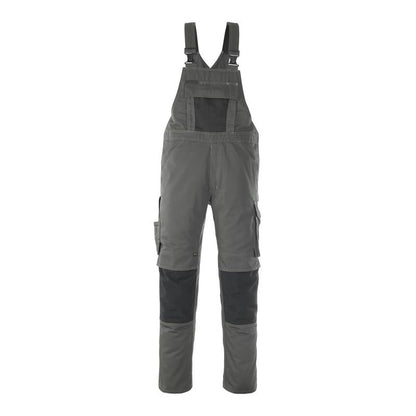 MASCOT® Leipzig dungarees, dark anthracite/black