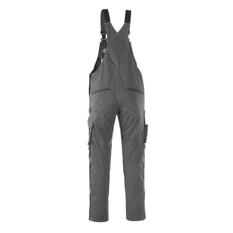 MASCOT® Leipzig dungarees, dark anthracite/black