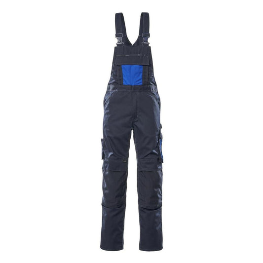 MASCOT® Augsburg dungarees, black blue/corn blue