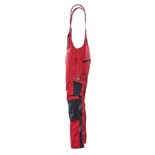 MASCOT® Augsburg dungarees, red/black