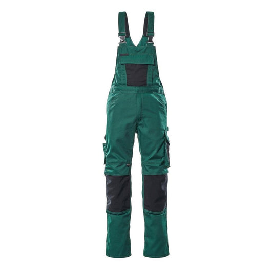 MASCOT® Augsburg dungarees, green/black