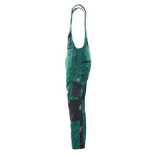 MASCOT® Augsburg dungarees, green/black