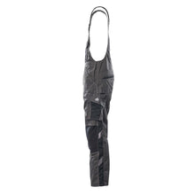 MASCOT® Augsburg dungarees, dark anthracite/black
