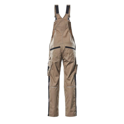 MASCOT® Augsburg dungarees, light khaki/black