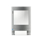 The CWS mirror attachment, designed for - 4502000, is a stainless steel paper towel dispenser with a reflective front panel and visible paper roll at the bottom, depicted on a white background.