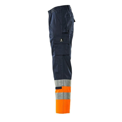 MASCOT® Patos trousers, navy/hi-vis orange