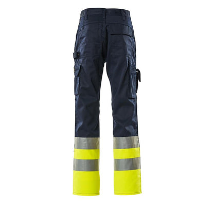 MASCOT® Patos trousers, navy/hi-vis yellow