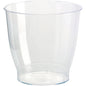 The Duni GmbH dessert bowl Crystallo Transparent PS (20 cm) has a stylish design with a flared rim and thick base - ideal for desserts. Delivered in packs of 40 pieces, perfect for elegant serving.