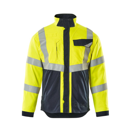 MASCOT® Biel Multisafe work jacket, hi-vis yellow/black-blue