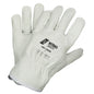 NITRAS DRIVER, full-grain cowhide gloves, gray