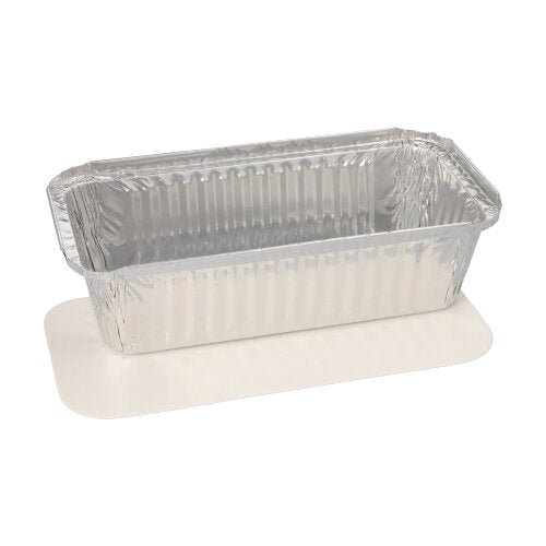 A Starpak 10-tray, aluminum + insert lid, PP-coated rectangular container from Starpak rests on a plain white sheet, with the assembly shown against a white background.