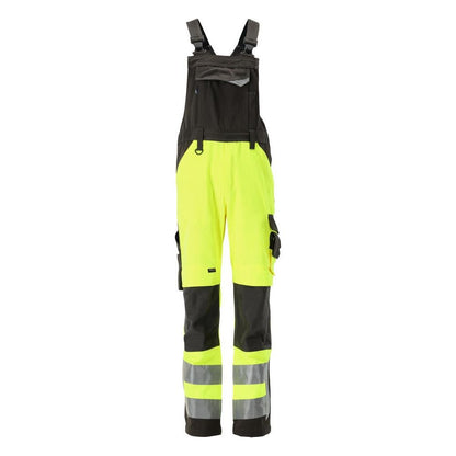 MASCOT® Newcastle dungarees, hi-vis yellow/dark anthracite