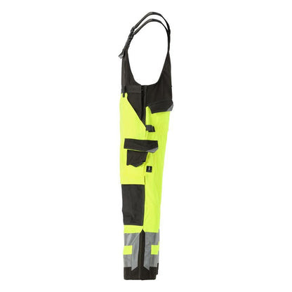 MASCOT® Newcastle dungarees, hi-vis yellow/dark anthracite