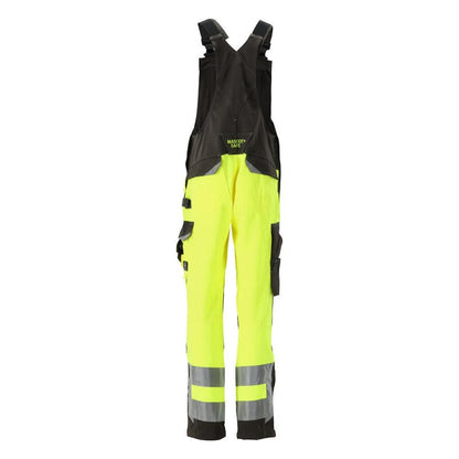 MASCOT® Newcastle dungarees, hi-vis yellow/dark anthracite