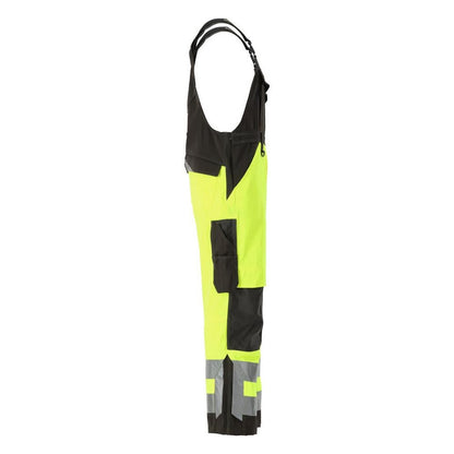 MASCOT® Newcastle dungarees, hi-vis yellow/dark anthracite