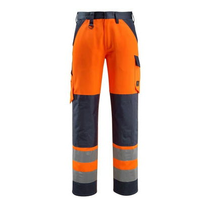 MASCOT® Maitland trousers, hi-vis orange/black-blue