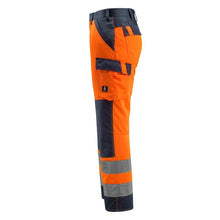 MASCOT® Maitland trousers, hi-vis orange/black-blue